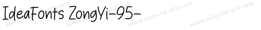 IdeaFonts ZongYi-95字体转换